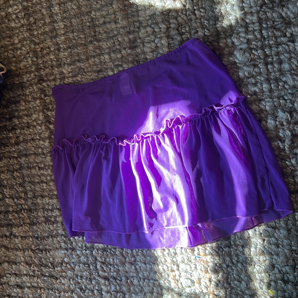 Apollo Swim Purple Mesh Swim Skirt Size Medium - Picture 7 of 7